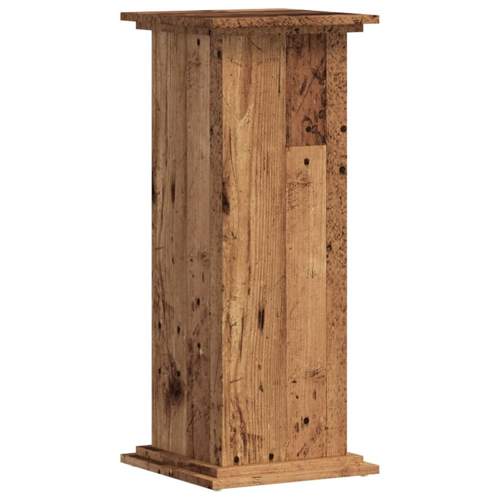 PFLANZENSTÄNDER Altholz-Optik 33/33/80 Cm Holzwerkstoff - Braun, Holzwerkstoff (33/80/33cm) - vidaXL
