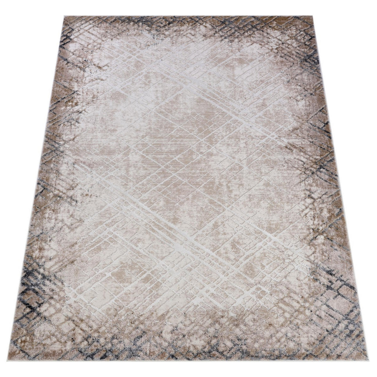 KOBEREC béžový hnedý krémový - 120 x 170 cm - svetlohnedá, textil (120/170cm) - Mazovia