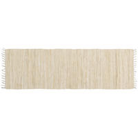 TEPPICH Flur Taupe 60x200 cm AUBAGNE - Beige, Textil (200/200cm) - Miliboo