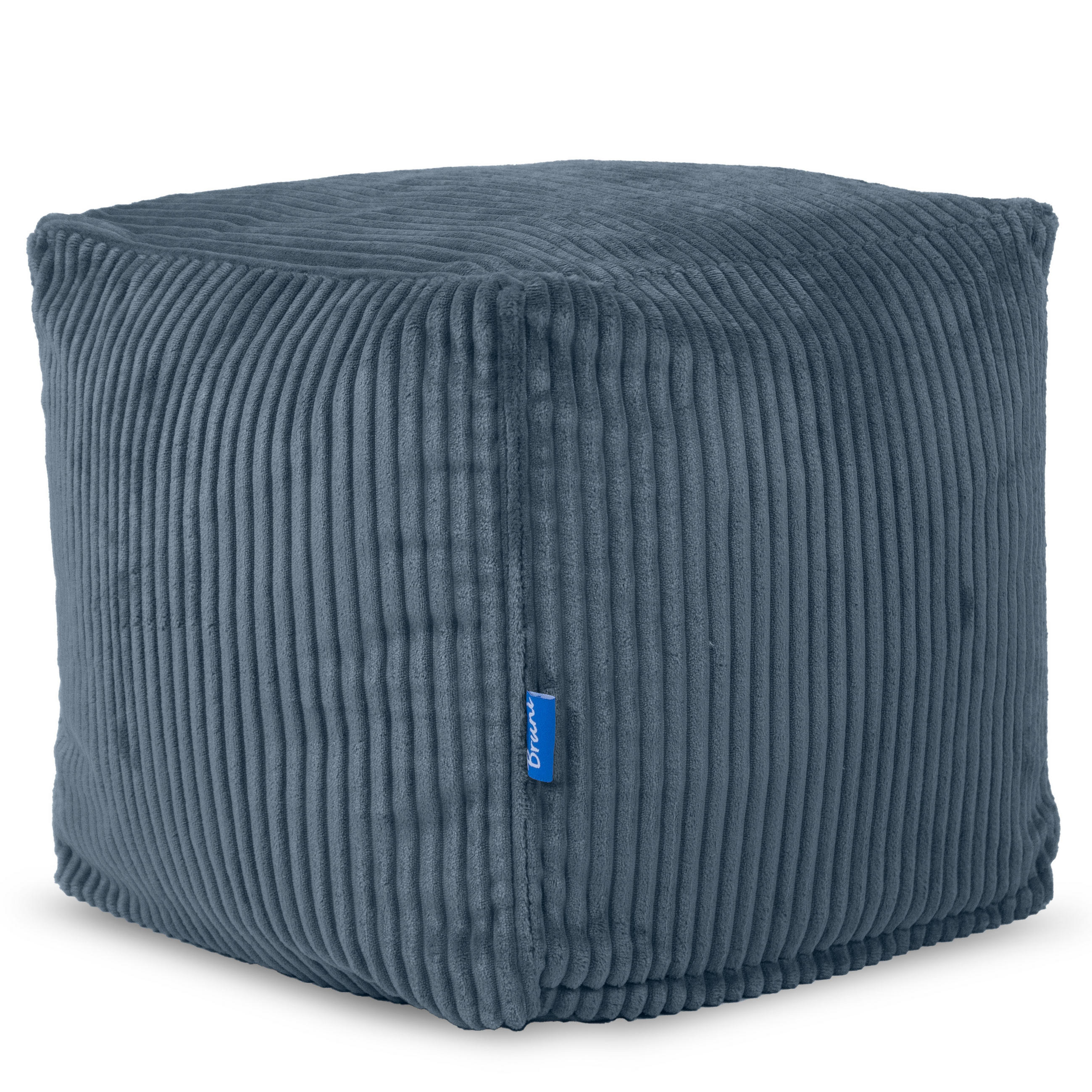 SITZWÜRFEL Cubo Cord dunkelblau - Dunkelblau, Textil (40/40/40cm) - Bruni