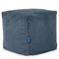 SITZWÜRFEL Cubo Cord dunkelblau - Dunkelblau, Textil (40/40/40cm) - Bruni