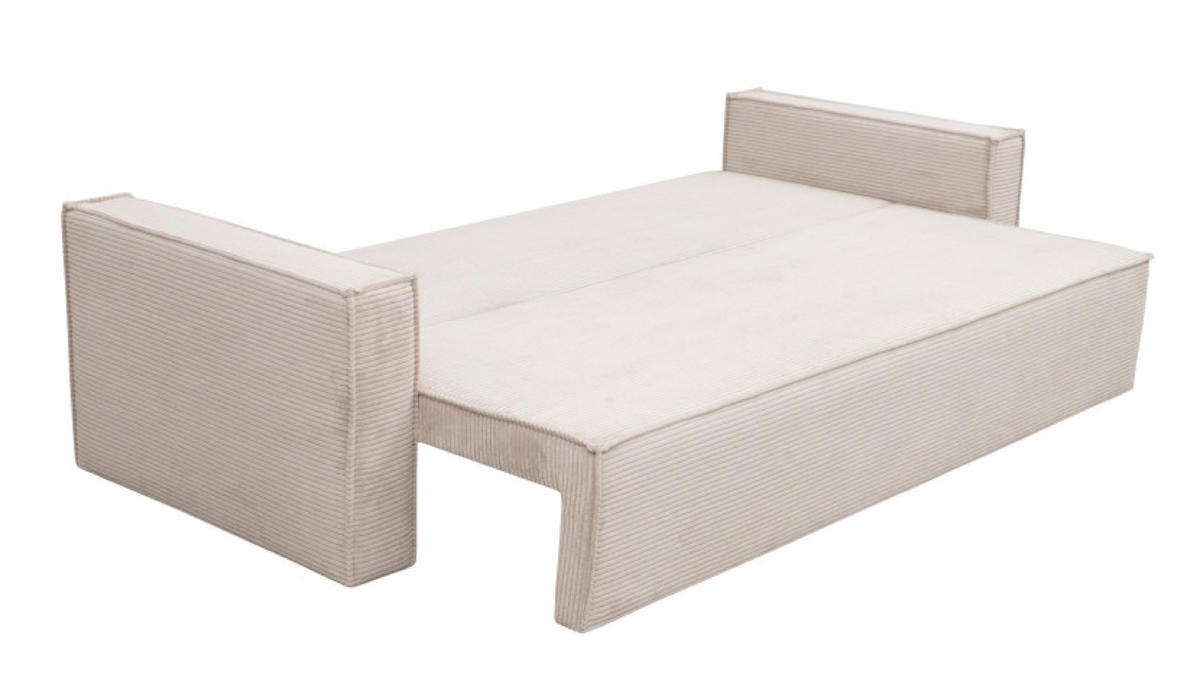 SOFA Beige EKO Ausziehbar - Beige, Textil (234/87/88cm) - Sepro Meble