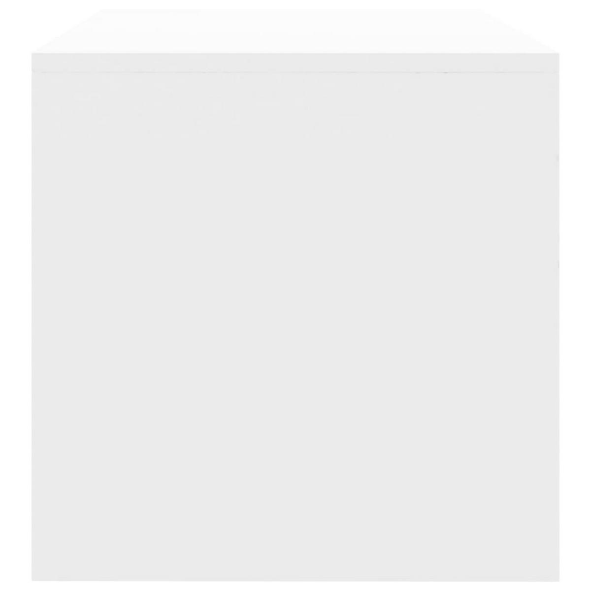 LOWBOARD mit 1 offenen Fach 120/40/40 cm aus Holzwerkstoff in Weiß - Weiß, Holz (120/40/40cm) - vidaXL