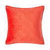 KISSENHÜLLE Samt gesteppt, Paragon Diamond 45/45 cm - Orange, Textil (45/45cm) - Homescapes