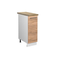 APOTHEKERSCHRANK Fame-Line Goldkraft Eiche 30 cm, AP Eiche - Eiche Wotan/Weiß, Holzwerkstoff (30/82/60cm) - Vicco