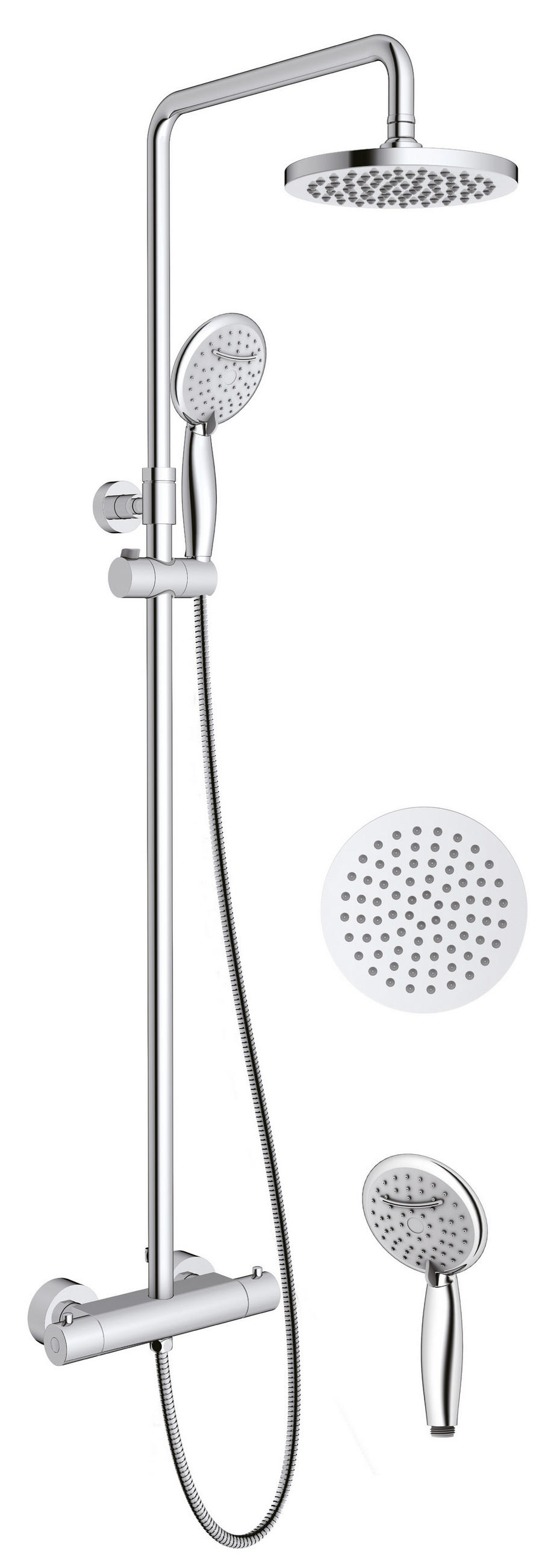 REGENDUSCHE MIT THERMOSTAT