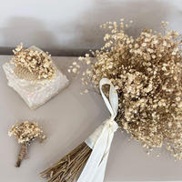 BRAUTSTRAUSS "Pur" Schleierkraut natur - natur / 30 cm - Beige, Naturmaterialien (30cm) - Lykke & You