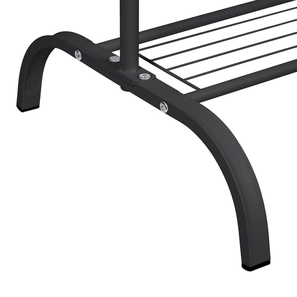 KLEIDERSTÄNDER - Schwarz, Kunststoff/Metall (132/145/44cm) - Relaxdays