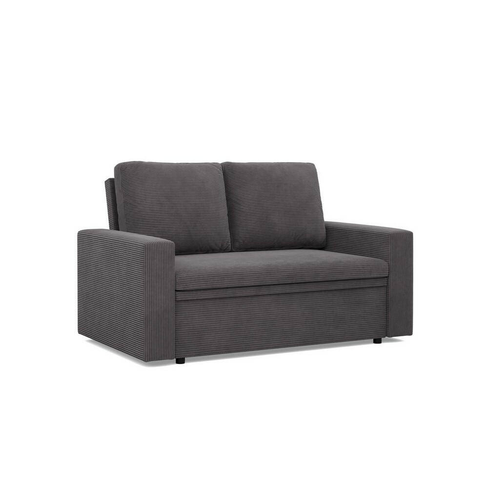 SOFA Neo mit gerader Armlehnen dunkelgrau - Dunkelgrau, Textil (148/90/87cm) - SIMKAM Furniture