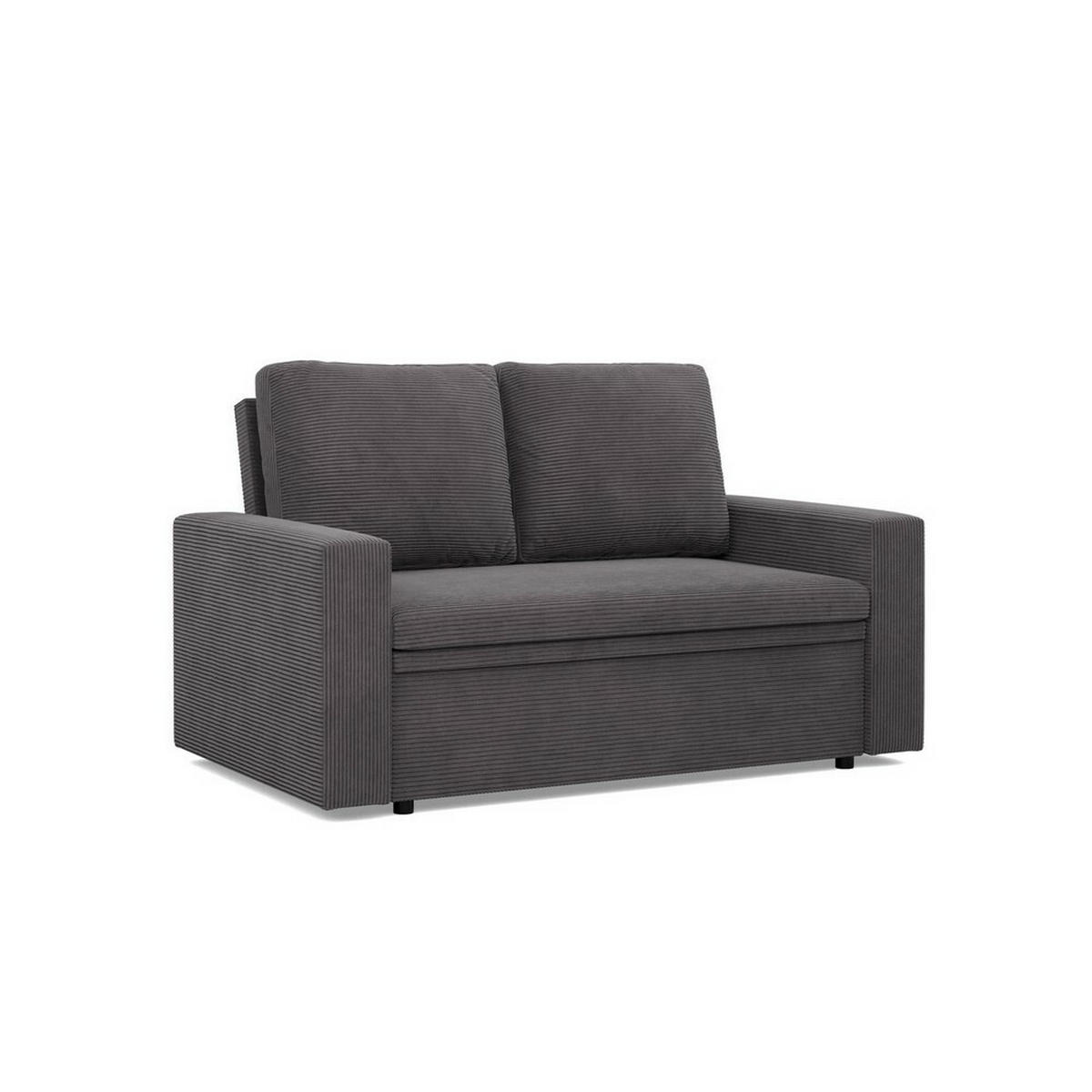 SOFA Neo mit gerader Armlehnen dunkelgrau - Dunkelgrau, Textil (148/90/87cm) - SIMKAM Furniture