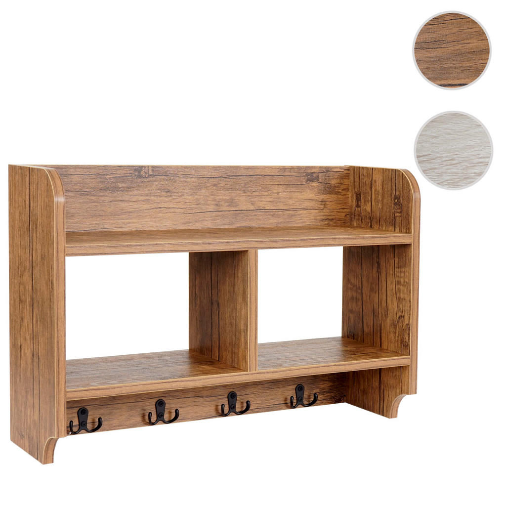 Thumbnail - MCW Wandgarderobe, Wildeiche, Holzwerkstoff, 60x41x19 cm, Garderobe, Garderobenleisten & Garderobenhaken
