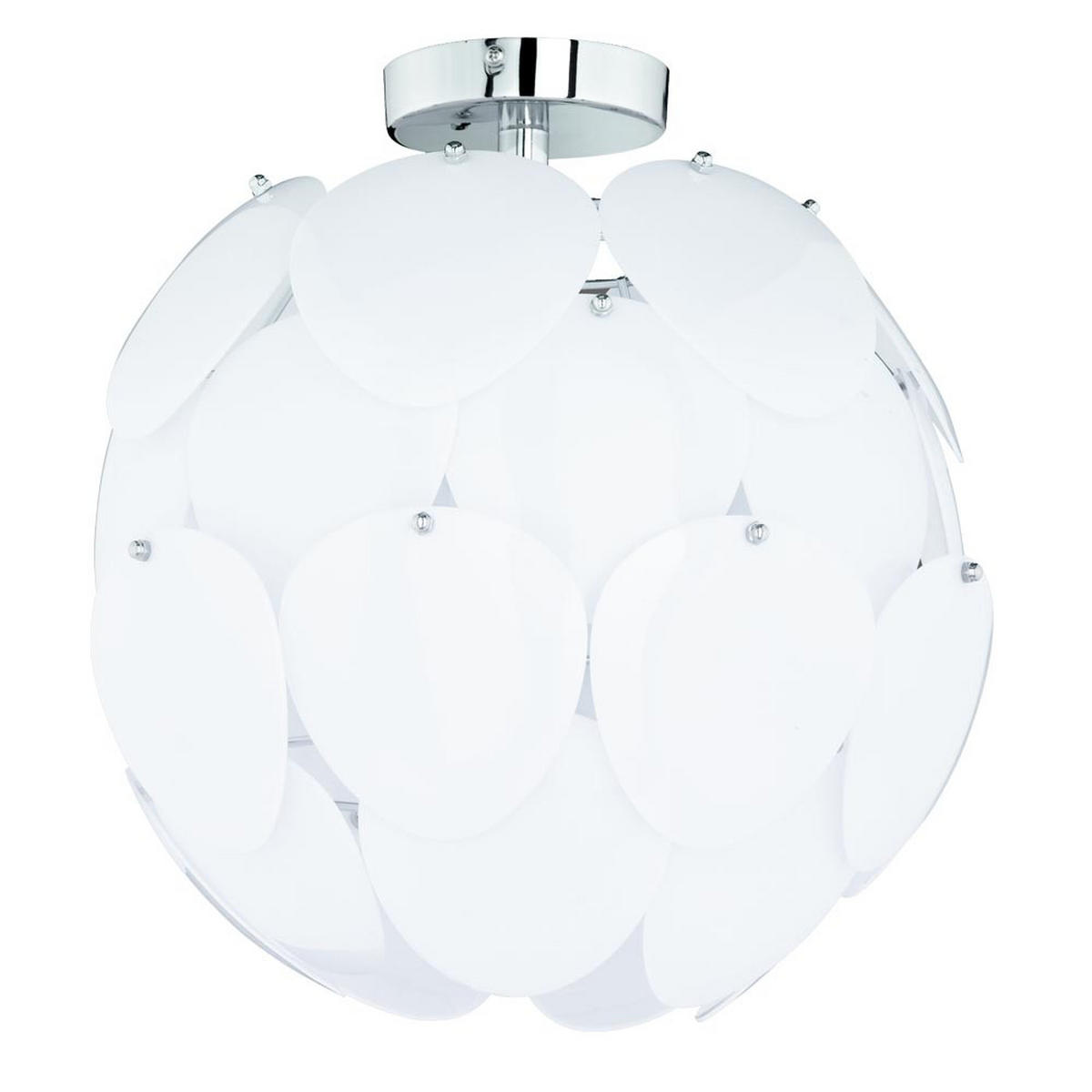 LED DECKENLEUCHTE Kugel Silber - Silberfarben, Metall (40/40/40cm)