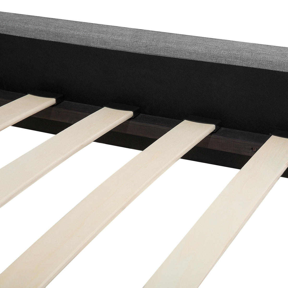 POLSTERBETT 160/200cm Grau Colmar - Grau, Textil (160/200cm) - Beliani