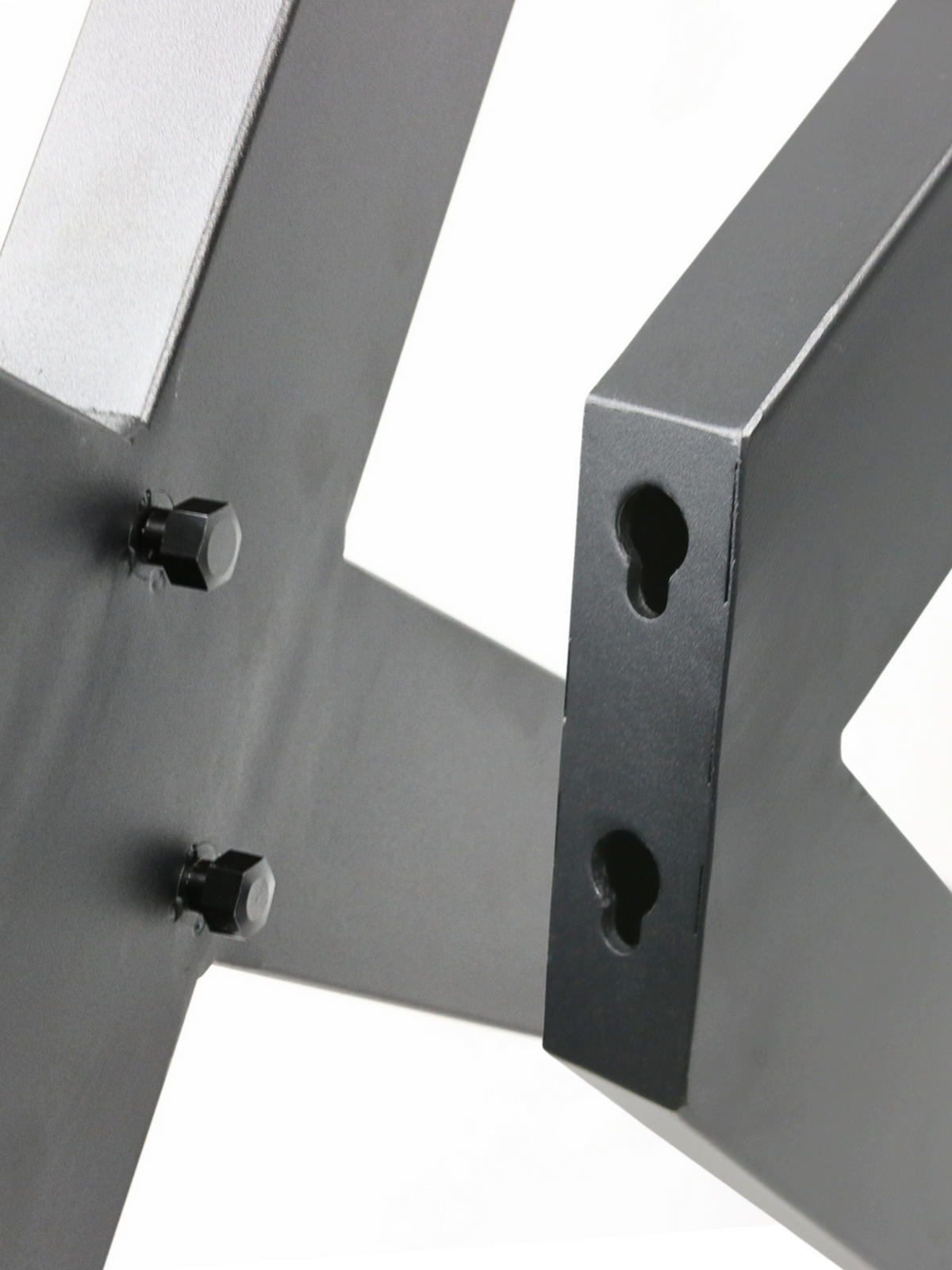 TISCHGESTELL Hora Spider Round - Schwarz, Metall (94/72/94cm) - holz4home®