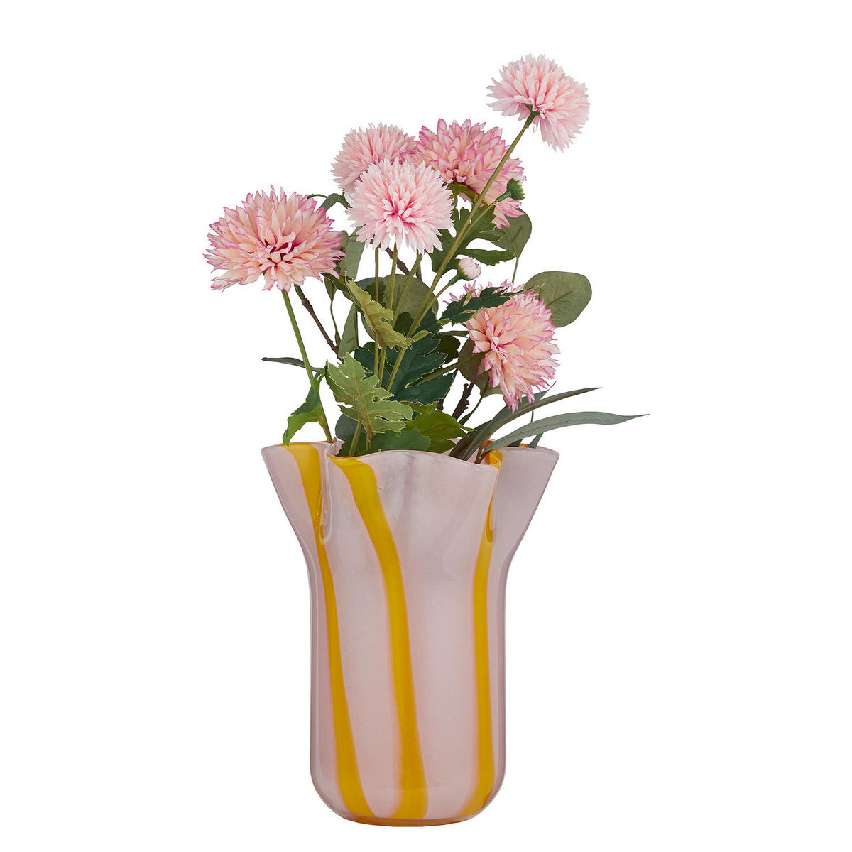 GLASVASE Sorbet H 23 cm - Rosa, Glas (23cm) - Butlers