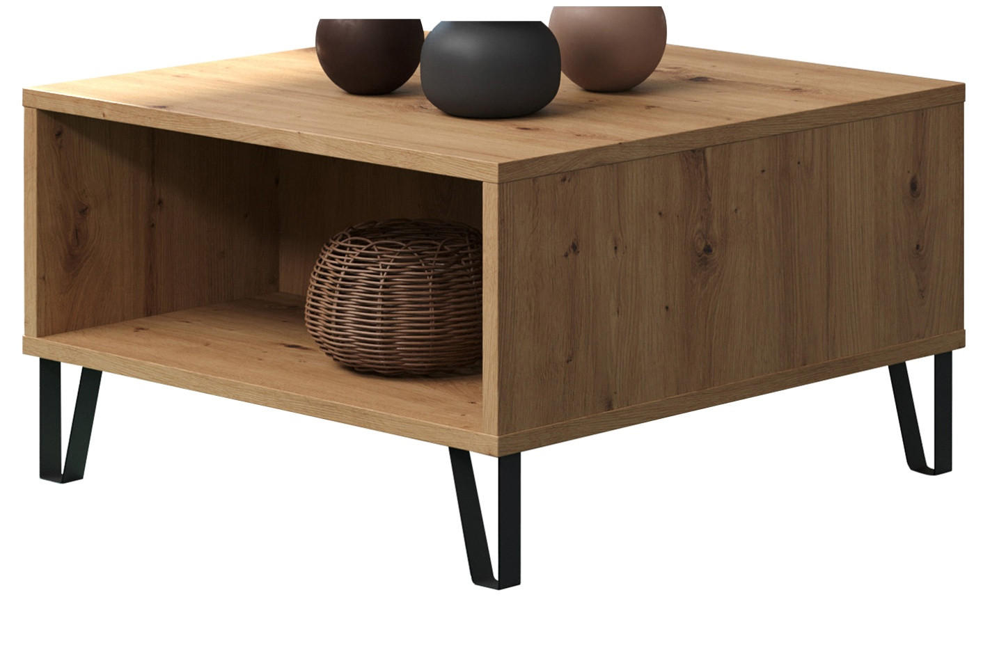 Top.Furn Couchtisch Eiche 60x37x60 cm