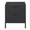 KOMMODE Erna 51x45x62 Anthrazit matt Lack - Anthrazit, Holzwerkstoff (51/62/45cm) - 58aufmkessel