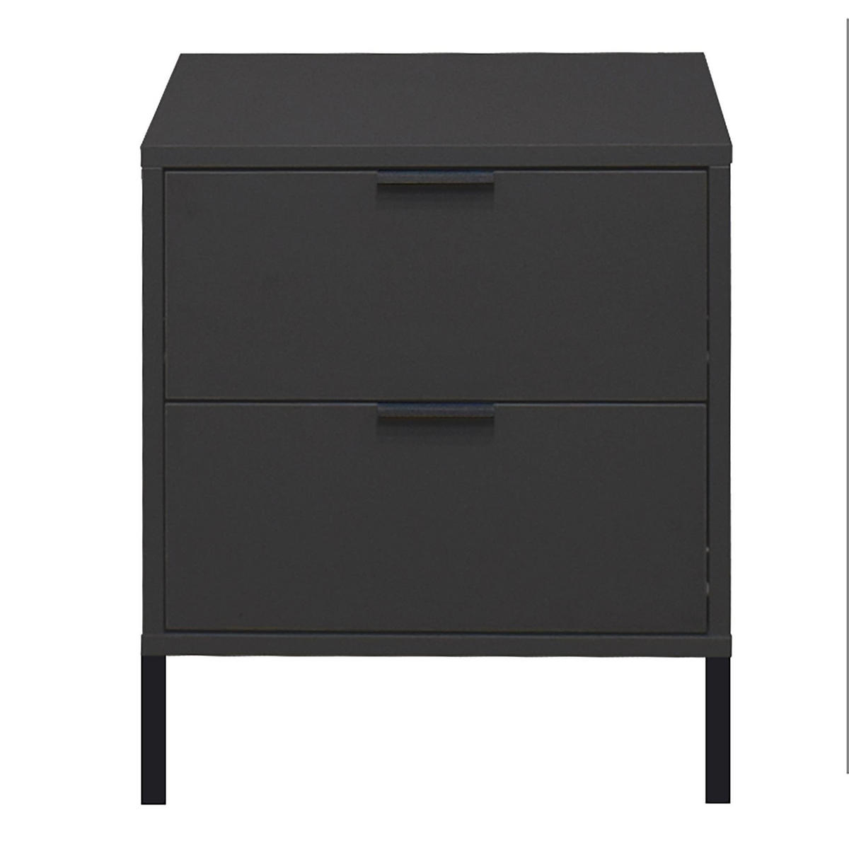 KOMMODE Erna 51x45x62 Anthrazit matt Lack - Anthrazit, Holzwerkstoff (51/62/45cm) - 58aufmkessel