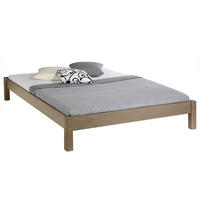 FUTONBETT TAIFUN 140X190 CM - Taupe, Holz (140/190cm) - IDIMEX