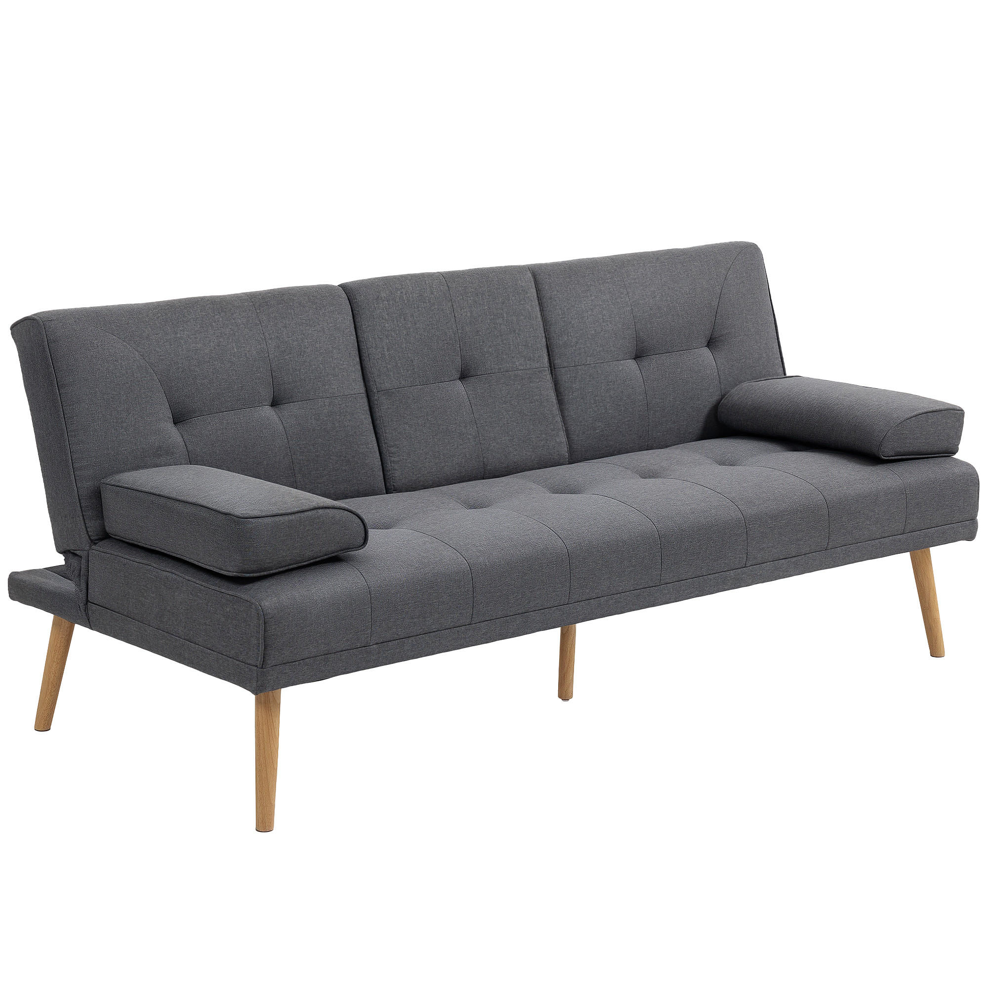 ComfortXL Schlafsofa Dunkelgrau 181x78x77 cm