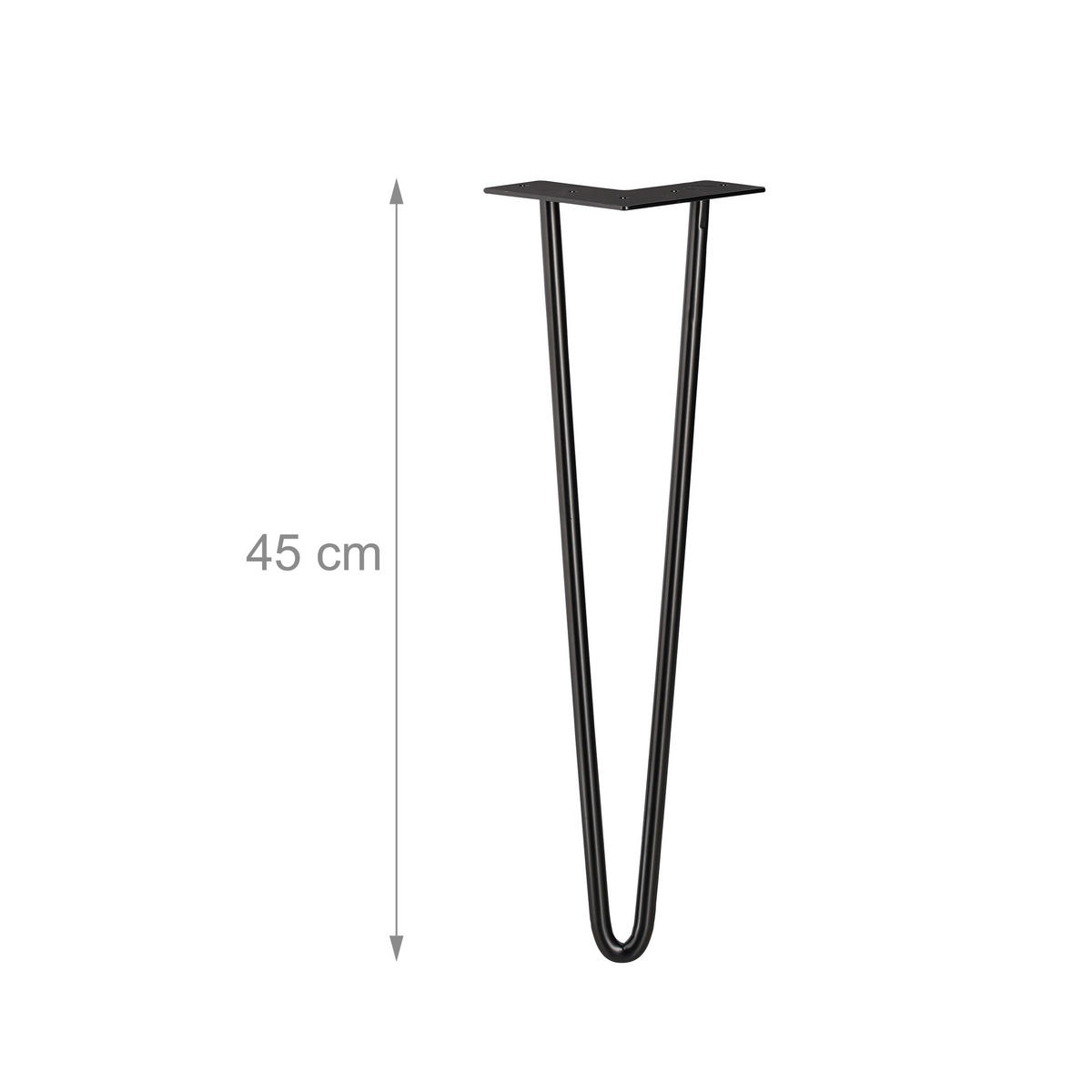 4XHAIRPIN - Schwarz, Kunststoff/Metall (12/45/12cm) - Relaxdays