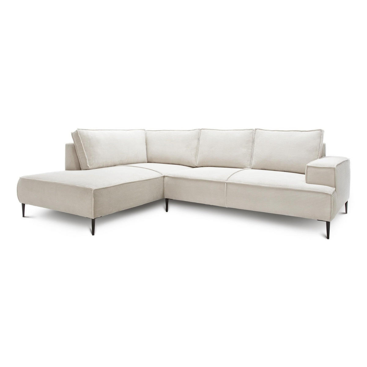 ECKSOFA May Anthrazit 275 × 44 × 195 cm - Anthrazit, Textil (275/44/195cm) - Pillovely