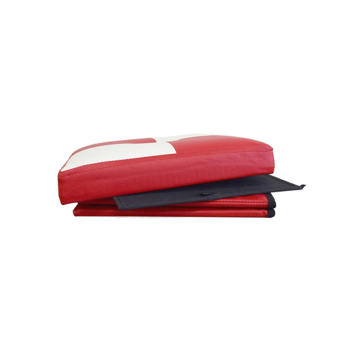 FUSSHOCKER Weiß 30/30/30 cm - Weiß, Textil (30/30/30cm) - Mobili Rebecca