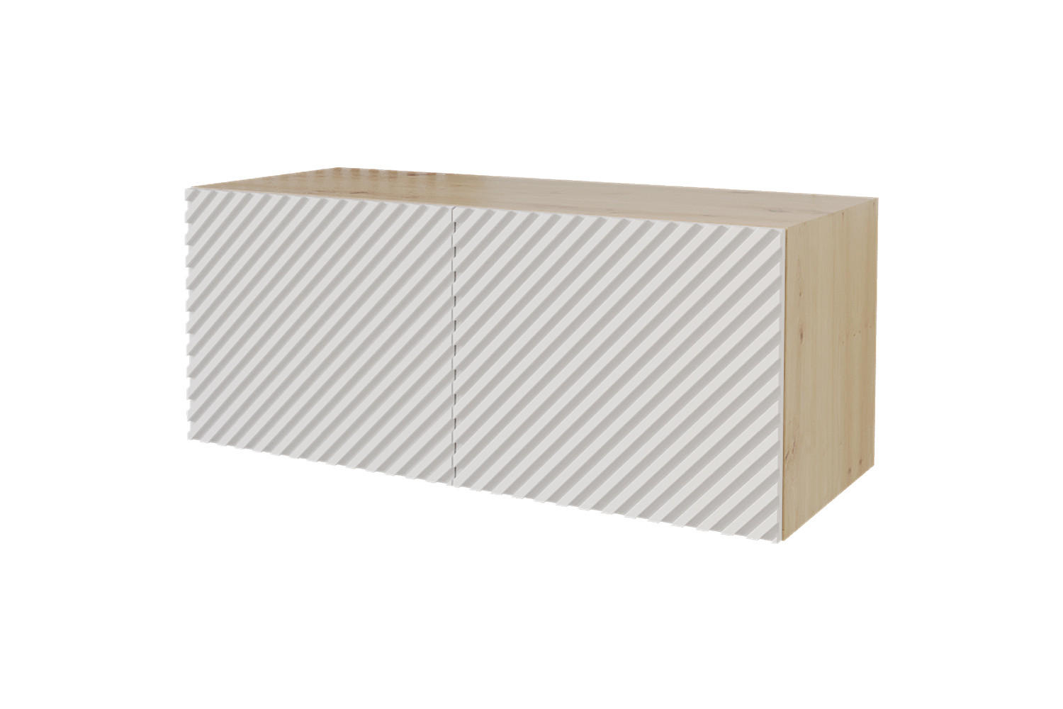 LOWBOARD ZENO-W 100x40x41 cm - Weiß - Weiß, Holzwerkstoff (100/40/41cm) - ALTDECOR