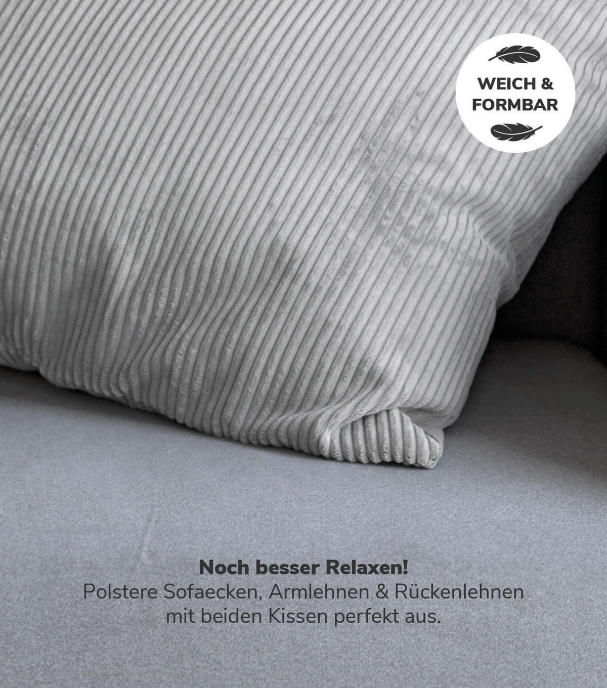 DEKOKISSEN SET Die Kuschelbuddies - Grau, Textil (45/45cm) - Mokebo