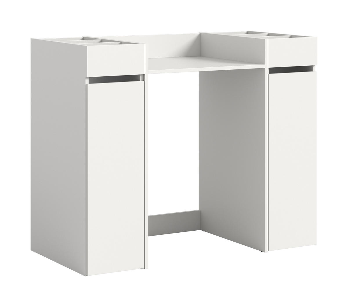 WASCHMASCHINENUMBAU 3tlg. Set Mixx Bad in weiß - modernes Design - B/H/T: 124x101x60 cm - Weiß, Holzwerkstoff (124/101/60cm) - Homes & Jones