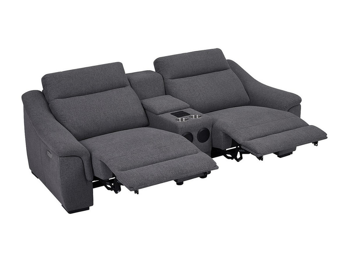 RELAXSOFA - 2 Personen - stoff - grau Vereto - Grau, Textil (234/96/99cm) - Vente-Unique
