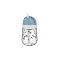 STROHHALMBECHER Mio Forest Friends 300 ml - Weiß/Hellblau, Kunststoff (0.3L) - Mepal