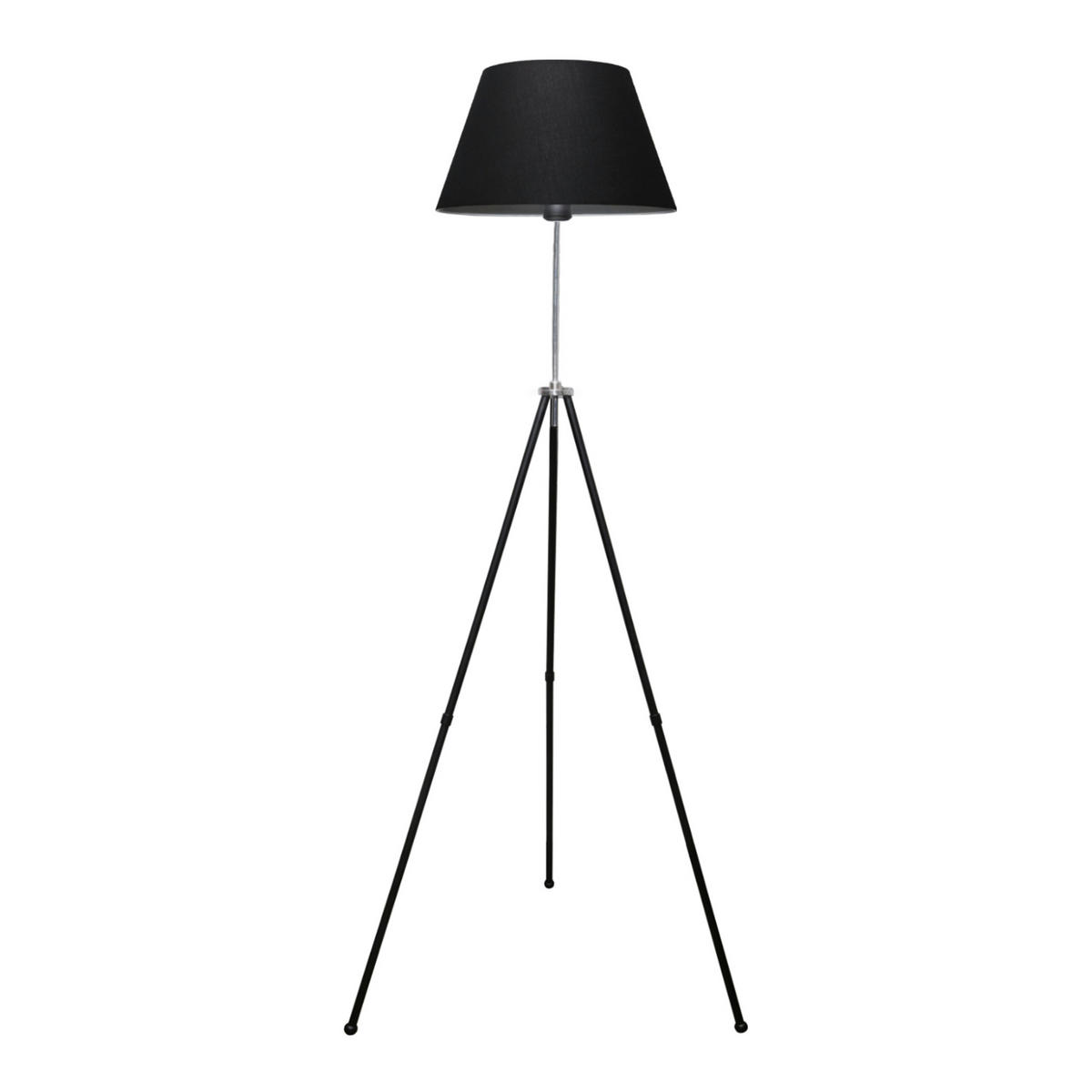 STEHLEUCHTE Livingston - Schwarz, Metall (38/38/150cm) - lux.pro