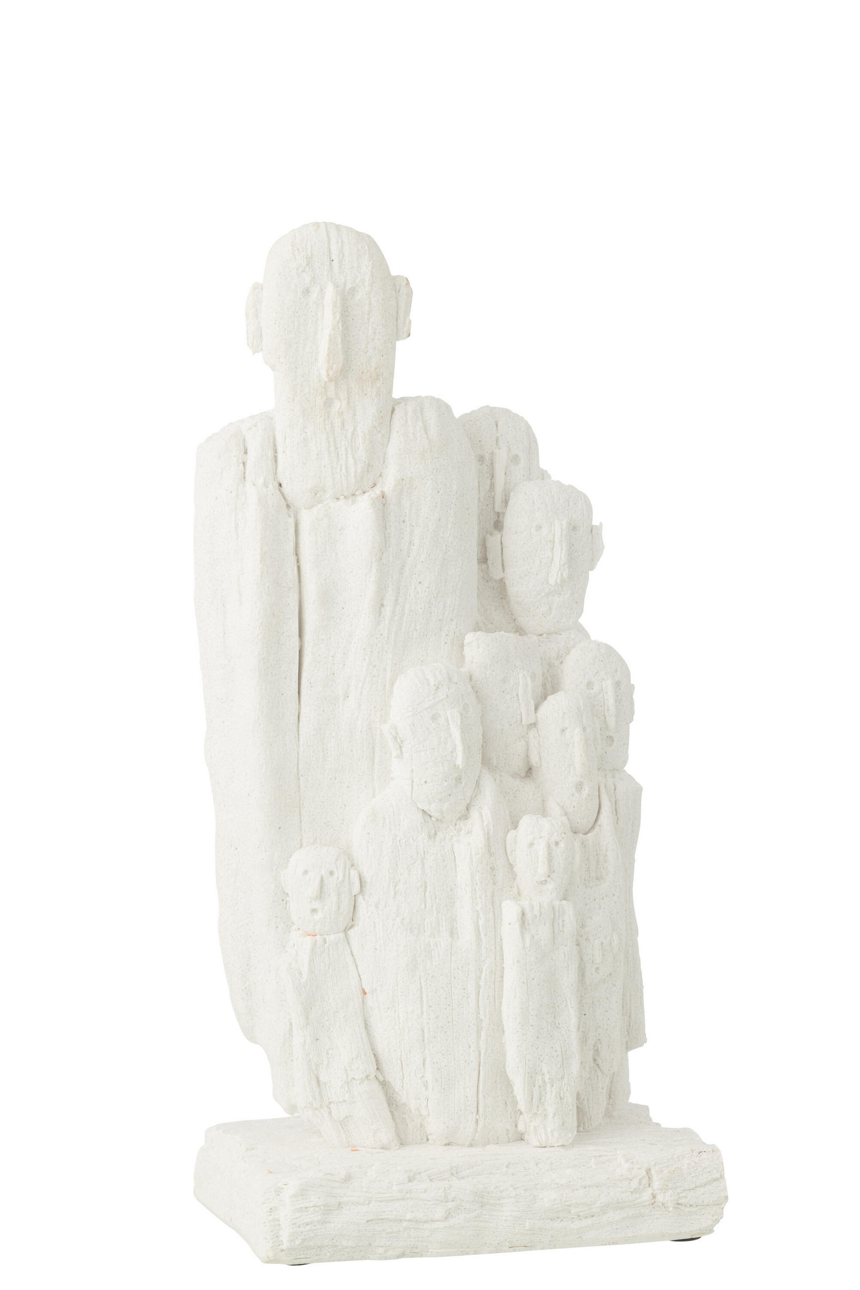 FIGUR GRUPPE - Weiß, Glas/Naturmaterialien (12.5/37.5/18cm) - J-Line