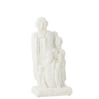 FIGUR GRUPPE - Weiß, Glas/Naturmaterialien (12.5/37.5/18cm) - J-Line