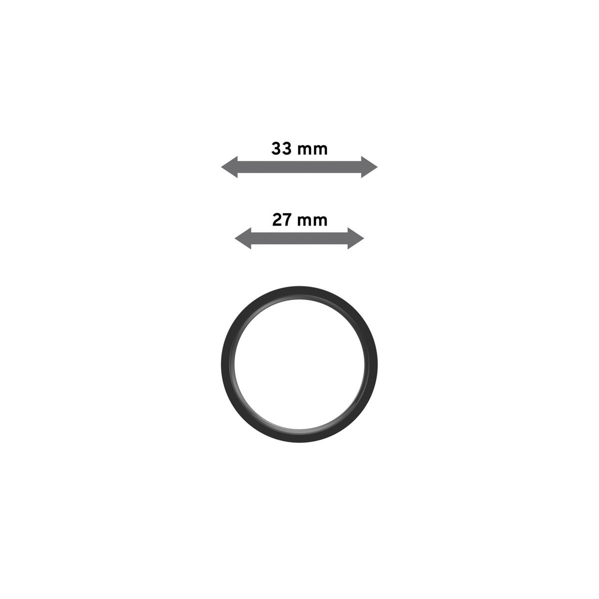 FLACHRINGE MIT FALTENHAKEN FÜR GARDINENSTANGEN 20 mm Ø, Schwarz, Packung 10 Stück - Schwarz, Metall (20cm) - INTERDECO