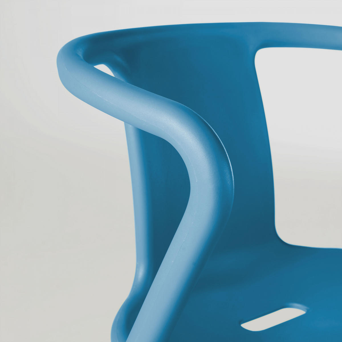 GARTENSTUHL, Blau - Blau, Kunststoff (60/80/60cm) - Oviala