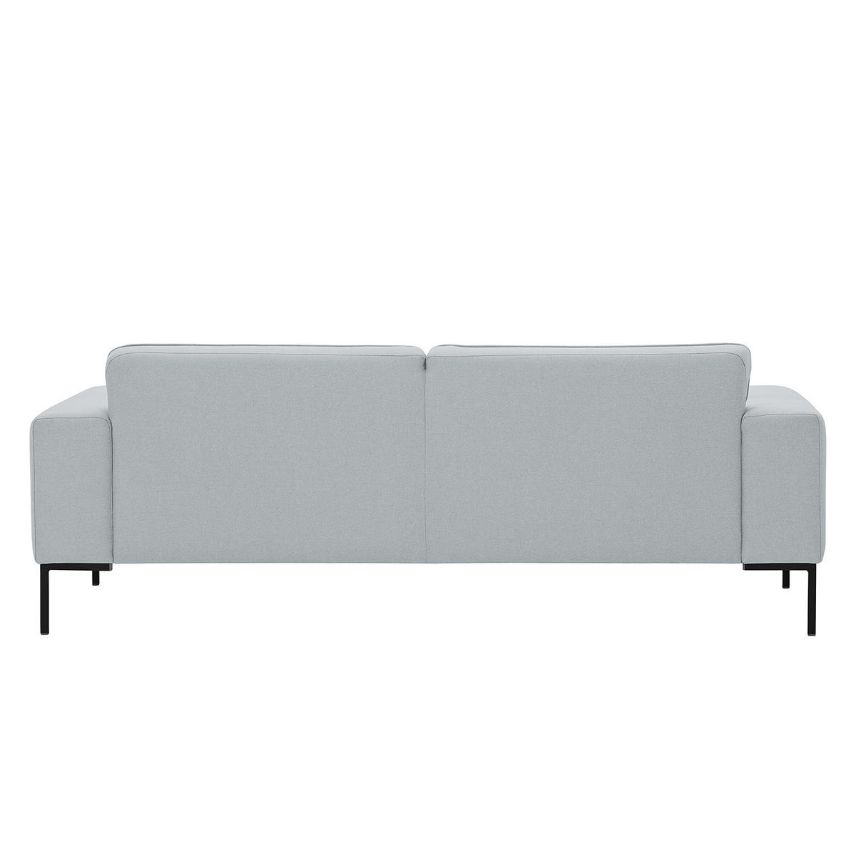 3-SITZER SOFA - Webstoff - Hellgrau, Textil (205/77/93cm) - home24