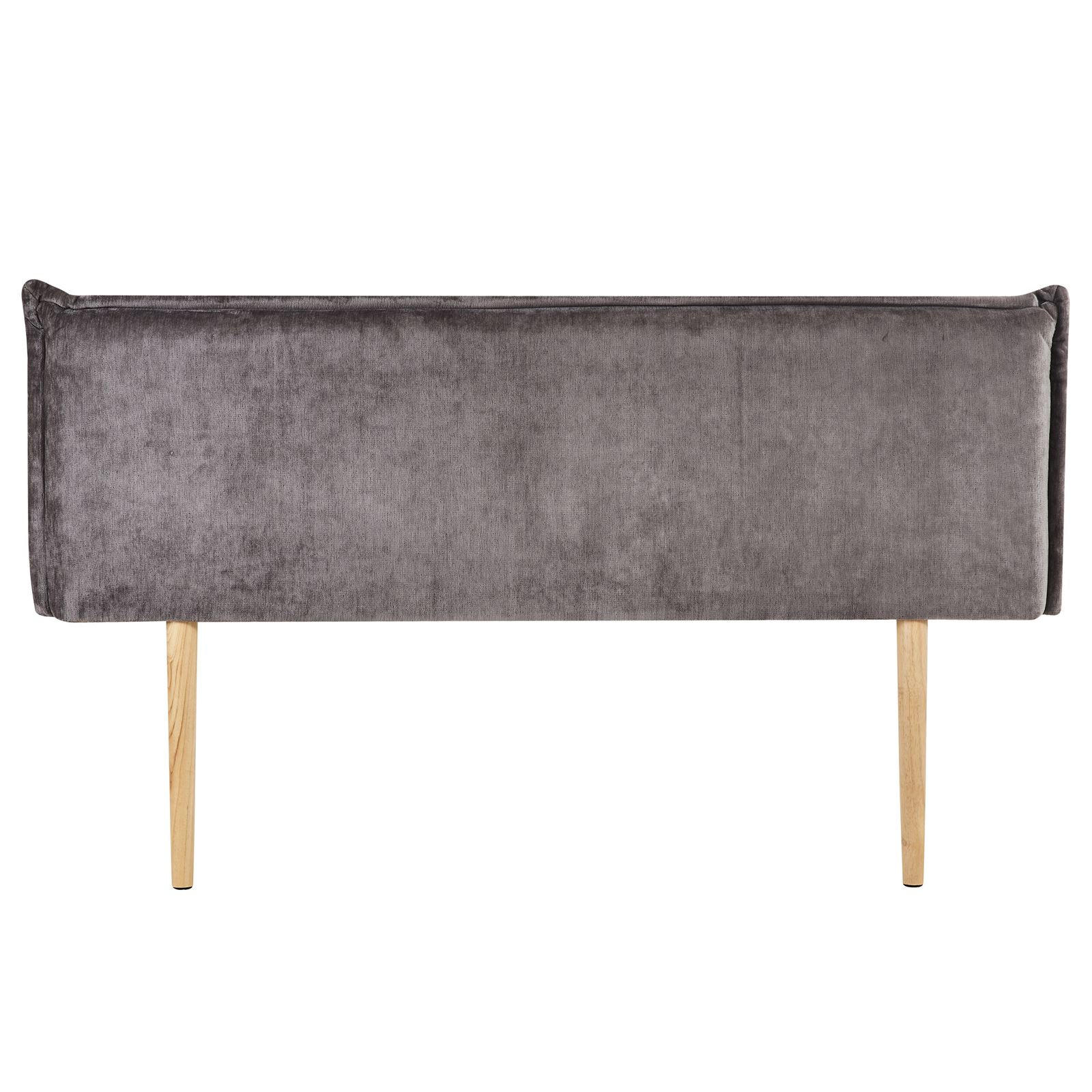 KOPFTEIL OVIO 160X190 CM - Grau, Textil (162/94/7cm) - IDIMEX