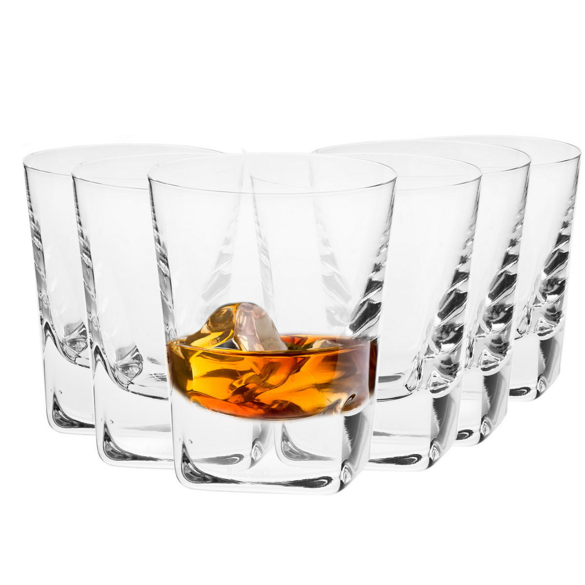 WHISKYGLÄSER Caro, 6er-Set, 280 ml, Handgemacht - Transparent, Glas (0.28L) - Krosno Glass