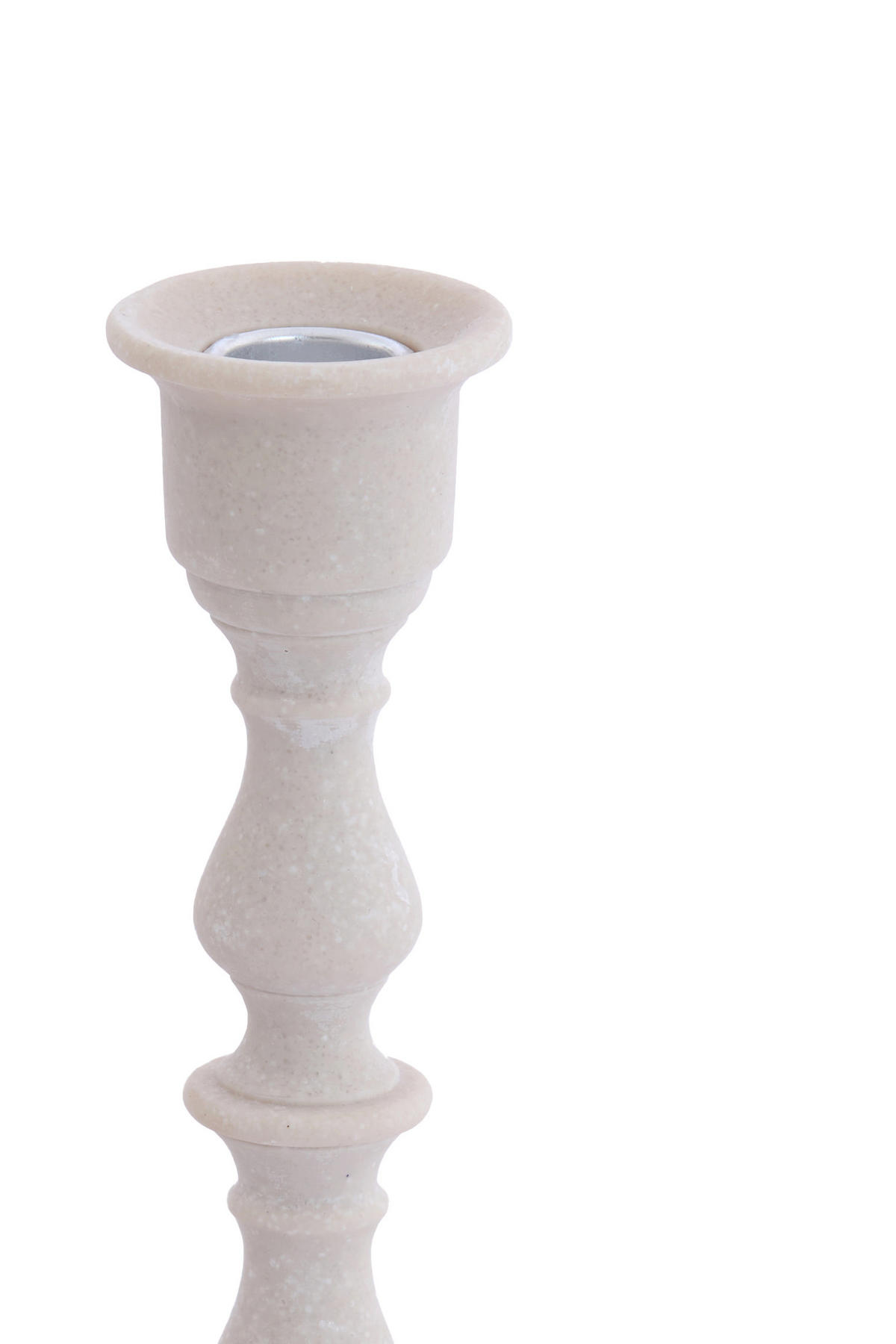 KERZENSTÄNDER Samora - Weiß - 10/10/27.5 cm - Weiß, Kunststoff (10/27.5/10cm) - Light & Living
