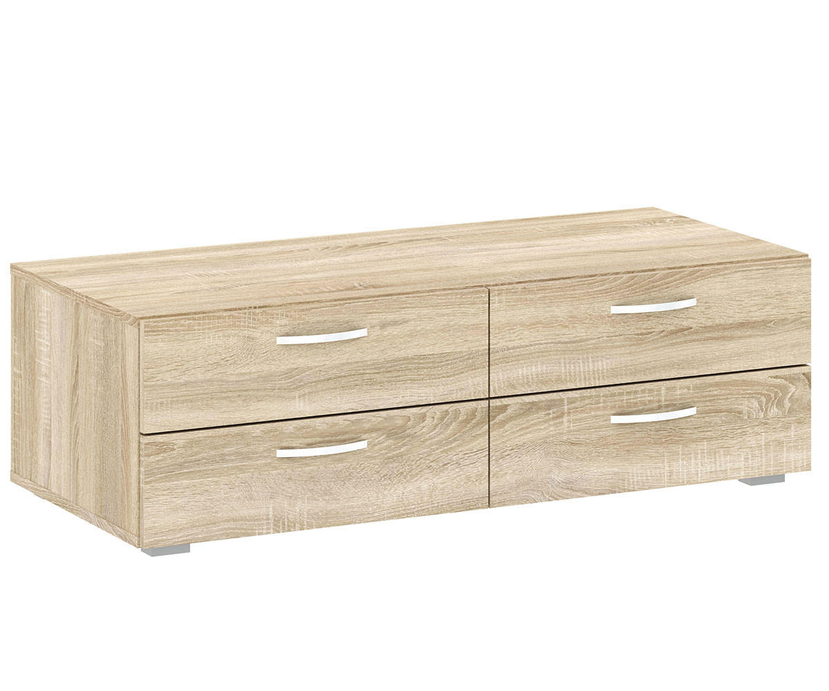 Feldmann-Wohnen Kleiderschrankuntersatz Braun 110.5x35x52 cm