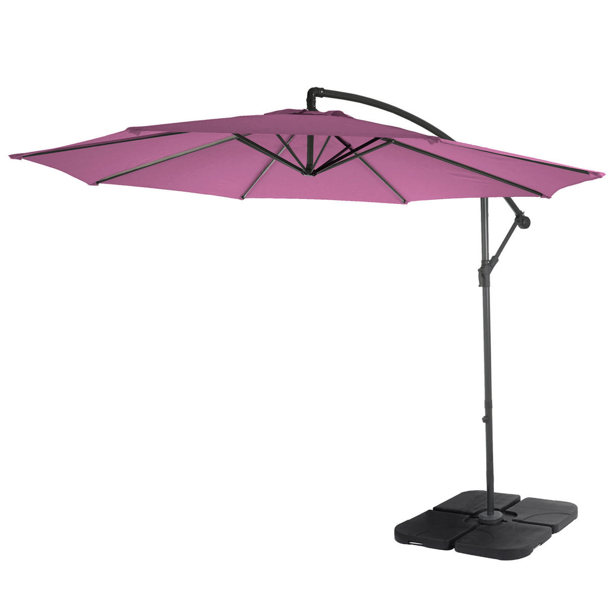 AMPELSCHIRM NEIGBAR Violett - Violett, Textil (360/295cm) - MCW