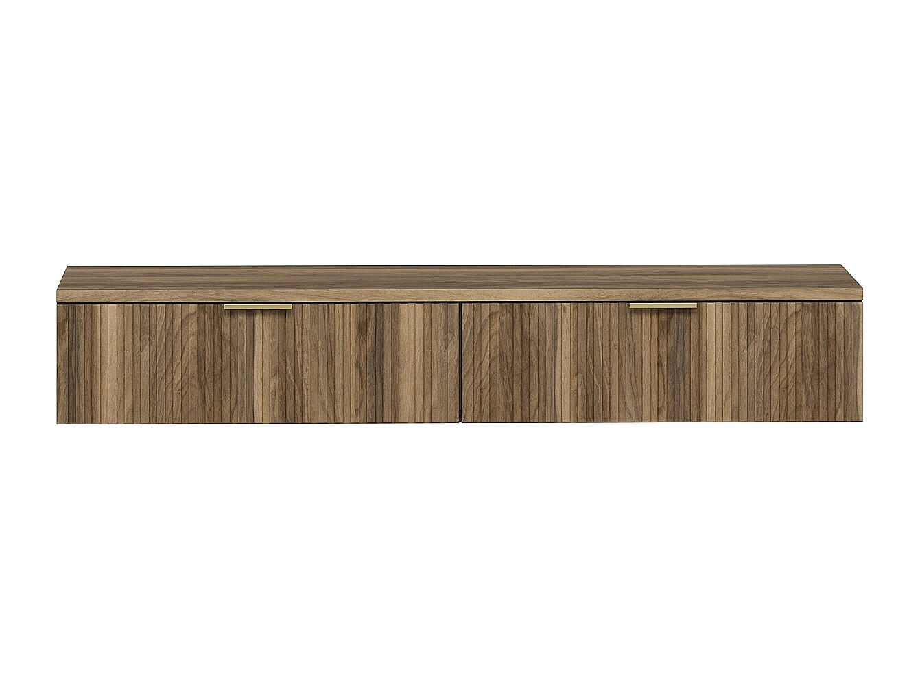 KONSOLENSCHREIBTISCH - 110 cm x 45 cm - holz - naturfarben dunkel Fralyn - Naturfarben, Holz (45/110/20cm) - Vente-Unique