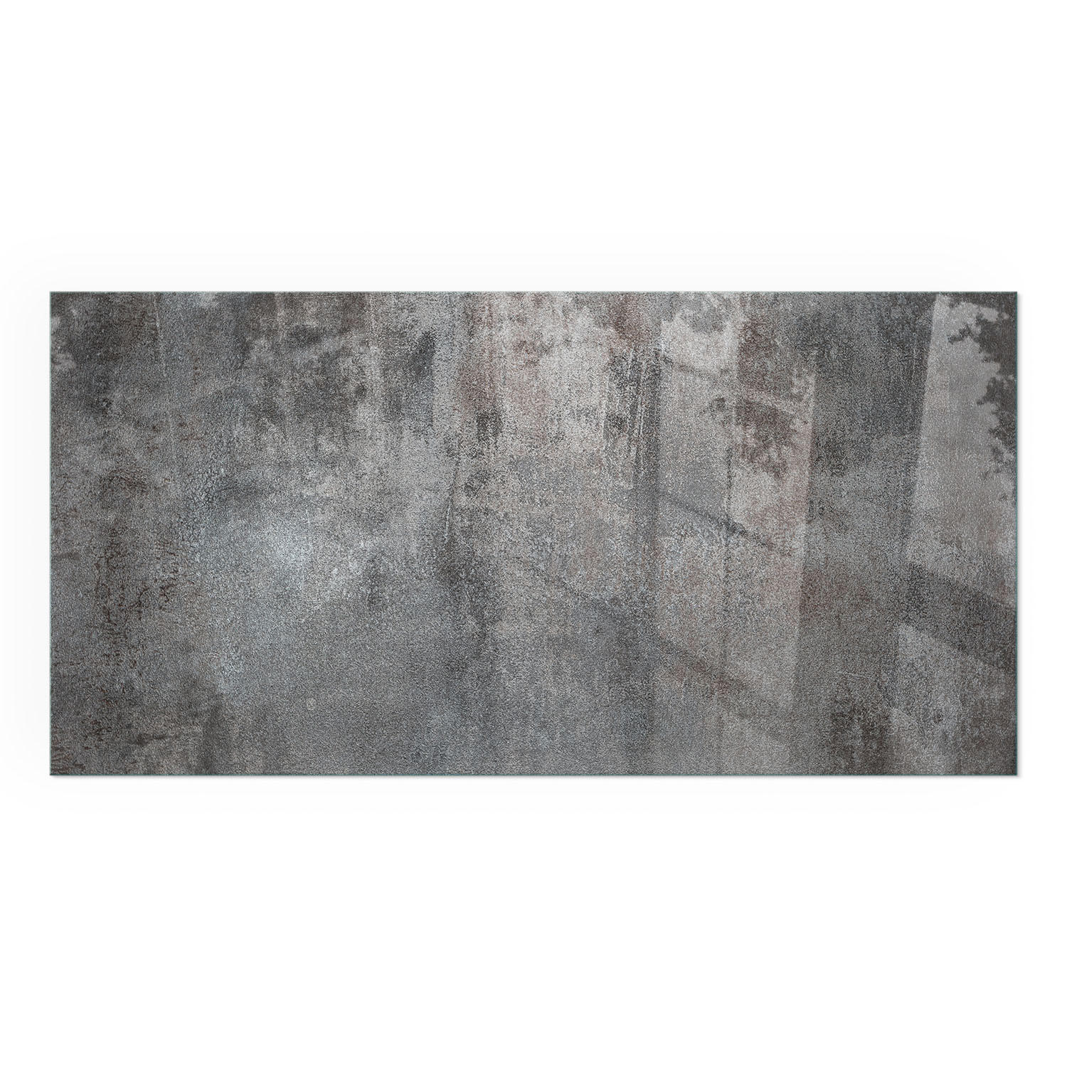 GLASPLATTE für Kamin 140x70 cm - Grau, Glas (140/70/0.4cm) - TULUP