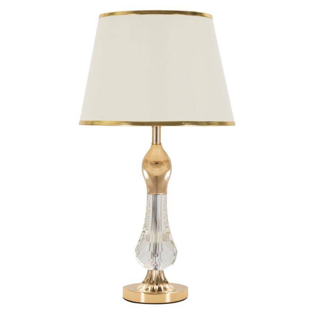 TISCHLEUCHTE Bratislava 59 cm - Beige, Metall (33/33/59cm) - Mauro Ferretti