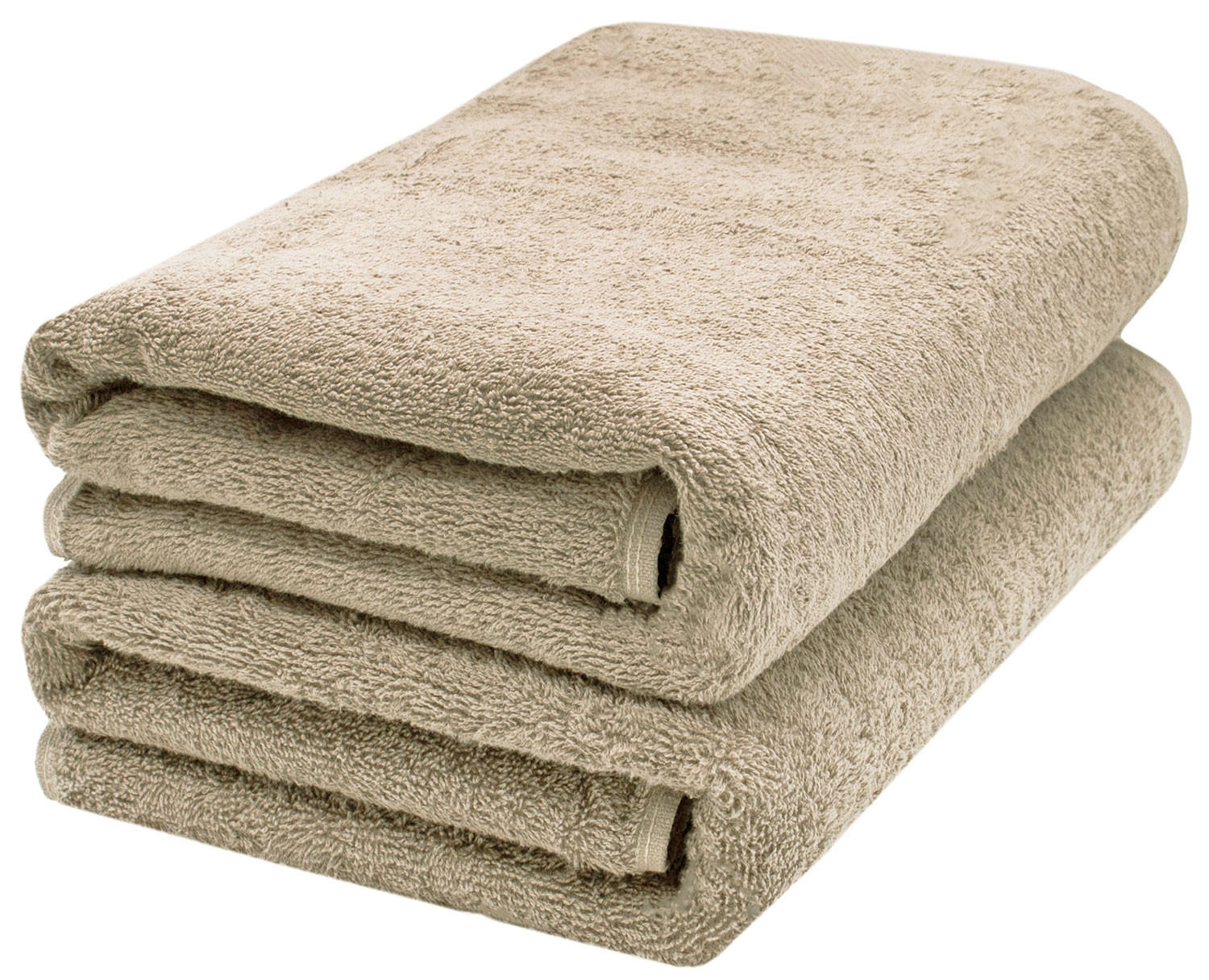 SAUNATUCH, 2er-Set, 70x200 cm, 100% Baumwolle, Braun - Cappuccino, Textil (70/200cm) - Zollner