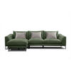 ECKSOFA WINTER 4-Sitzer, dunkelgrün - Dunkelgrün/Schwarz, Holzwerkstoff/Textil (158/269cm) - Courtois Laville