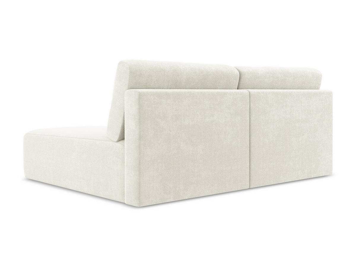 ECKSOFA mit Schlaffunktion rechts Chenille Stoff Weiß - Pink/Schwarz, Kunststoff/Textil (210/149cm) - Makamii