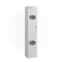 WÄSCHESCHRANK Irma Weiß 37.2 x 192 cm - Weiß, Holzwerkstoff (37.2/192/32cm) - Vicco